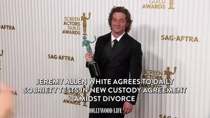 Jeremy Allen White Agrees to Daily Sobriety Tests in New Custody Agreement Amidst Divorce