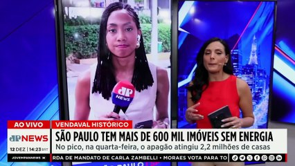 Apagão em São Paulo: cidade tem mais de 600 mil imóveis sem energia | TEMPO REAL