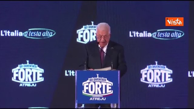 Abu Mazen ad Atreju: «Due popoli due Stati è l'unica via per la stabilità del Medio Oriente»