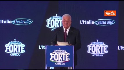 Abu Mazen ad Atreju: «Auspico che l'Italia riconosca lo Stato palestinese»