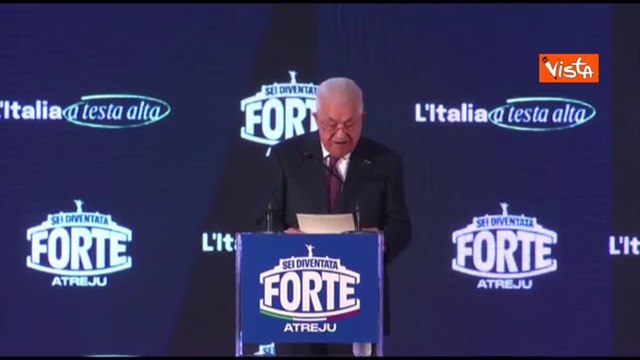 Abu Mazen ad Atreju: «In Palestina armi solo alle istituzioni legittime»