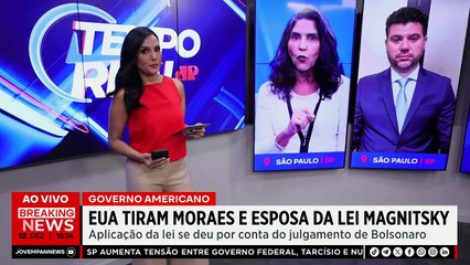 Eduardo Bolsonaro critica fim da Lei Magnitsky contra Alexandre de Moraes| TEMPO REAL