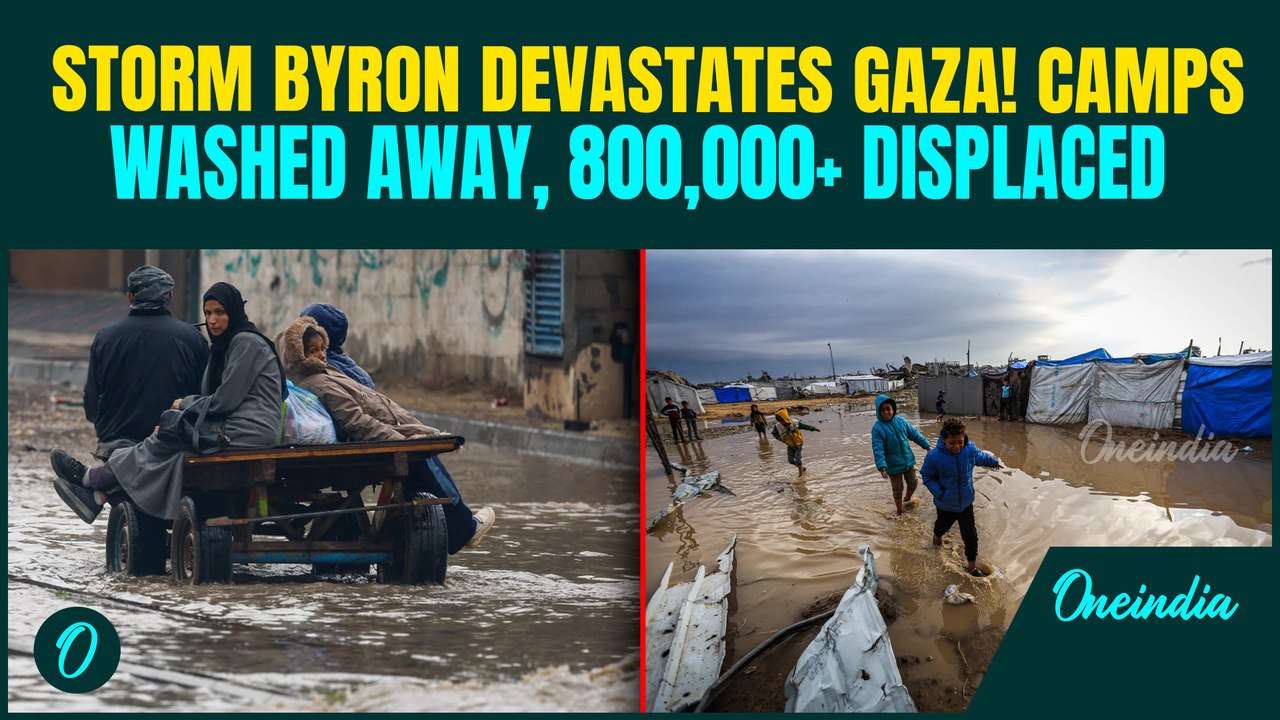 Gaza Floods BREAKING: Storm Byron DEVASTATES Gaza Camps, 795,000+ Gazans Flee | SHOCKING VISUALS