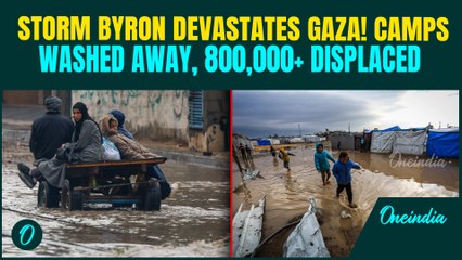 Gaza Floods BREAKING: Storm Byron DEVASTATES Gaza Camps, 795,000+ Gazans Flee | SHOCKING VISUALS