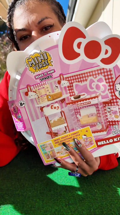 Un miniverse make it mini Spaces Hello Kitty! Parfait pour ranger mes recettes Miniverse Hello Kitty🥰🥰