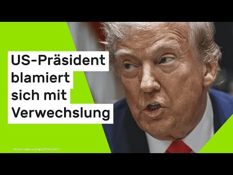 Donald Trump: Es reicht ein Satz - US-Präsident blamiert sich mit Verwechslung