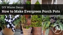 Winter Container Gardening: DIY Evergreen Porch Pot Ideas