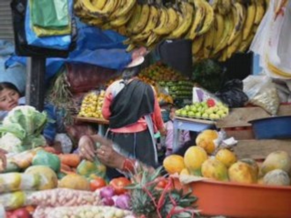le marché des hommes en bleu