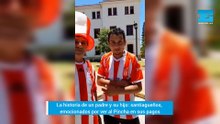 Santiagueños y del Pincha: la emoción de un padre e hijo con ver de cerca a Estudiantes en sus pagos
