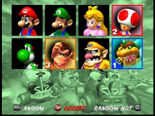 Mario Kart 64 (3-4 players Grand Prix) online multiplayer - n64