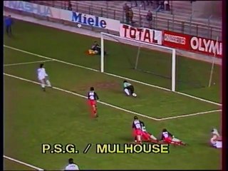 PARIS SG - MULHOUSE  - 1984 - SAISON 1983/1984 -