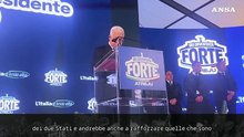 Roma, il presidente dell'Anp Abu Mazen parla dal palco di Atreju