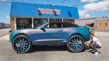 Chevy Camaro On 32-Inch Rims With Xbox-Controlled Roof