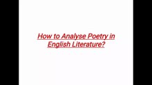 How to Analyse English Literature Poetry | Step-by-Step Guide for Students & Beginners.