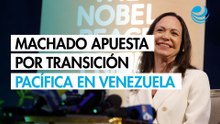 Corina Machado apuesta por una transición pacífica en Venezuela cuando Maduro deje el poder