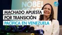 Corina Machado apuesta por una transición pacífica en Venezuela cuando Maduro deje el poder