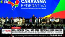 Lula ironiza Zema: “Não sabe descascar uma banana”