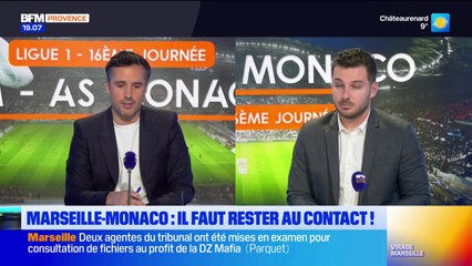 Virage Marseille du vendredi 12 décembre - Marseille - Monaco : il faut rester au contact !