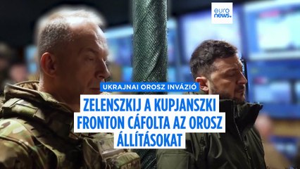 Zelenszkij Kupjanszkba látogatva cáfolta, hogy Oroszország megszállta a várost