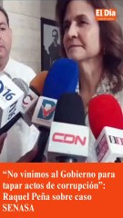 “No vinimos al Gobierno para tapar actos de corrupción”: Raquel Peña califica como inadmisible desfalco al SENASA