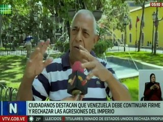 Venezolanos rechazan las agresiones imperiales y llaman al pueblo a la conciencia patriótica