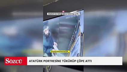 Atatürk portresine alçak saldırı!