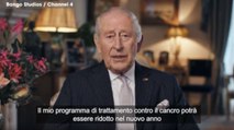 Re Carlo in un videomessaggio trasmesso in tv: «Grazie a una diagnosi precoce, le mie cure contro il cancro saranno ridotte»
