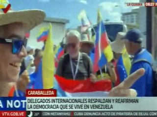 Delegados internacionales reafirman su apoyo a la lucha por la soberanía y la paz de Venezuela