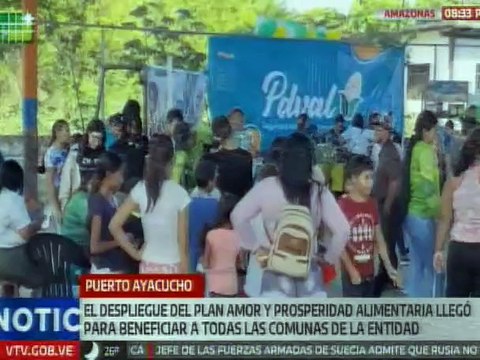 Habitantes de Amazonas fueron beneficiados con el Plan Amor y Prosperidad Alimentaria