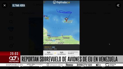 🚨¡Última Hora! Reportan 3 aeronaves de Estados Unidos dentro de territorio de Venezuela