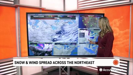 Snow and wind to spread across the coastal Northeast