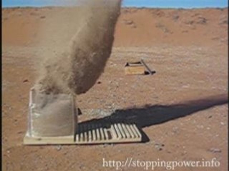 Remington 700 .308 vs 1 cubic foot of sand