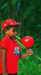 DIY Colorful Balloon Toys with Green Bamboo  Create playful and creative toys using natural green bamboo and vibrant balloons. 🎈 This simple, eco-friendly DIY idea is enjoyable for all ages and easy to understand anywhere in the world. 🌍