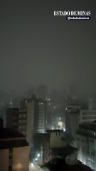 Santo Antônio registra chuva forte após alerta da Defesa Civil em BH