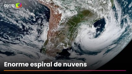 Imagem de satélite da Nasa revela dimensão do ciclone extratropical que atingiu Sul e Sudeste