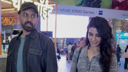 पति संग एयरपोर्ट पर स्पॉट हुईं Samantha