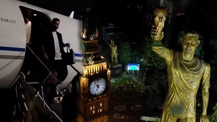 Lionel Messi için 21 metrelik dev heykel!