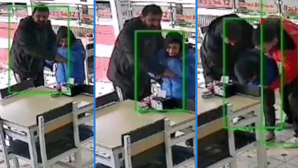 Boğazına şeker kaçan çocuk Heimlich manevrasıyla kurtarıldı: O anlar kamerada