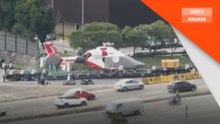 Polis buka kertas siasatan insiden treler bawa helikopter halang laluan