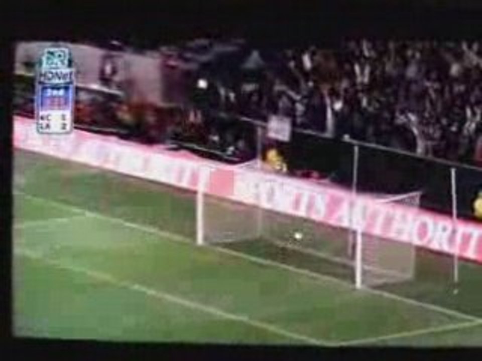Beckham 70 yard goal vs Kansas City MLS