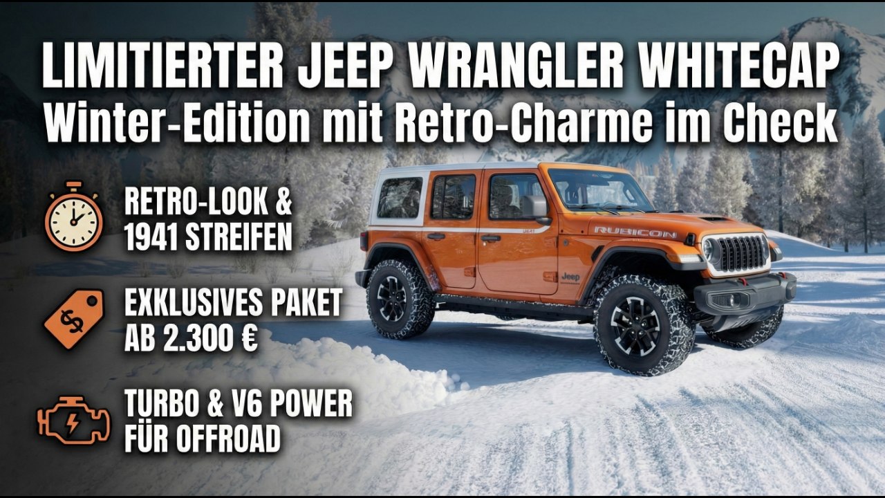 Jeep Wrangler Whitecap bringt Oldschool-Vibes ins Gelände