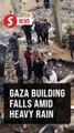 Gaza building collapses after heavy rain, residents missing