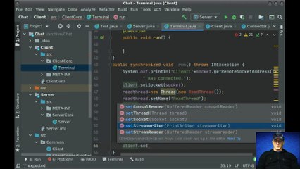 Client-server chat development part 3