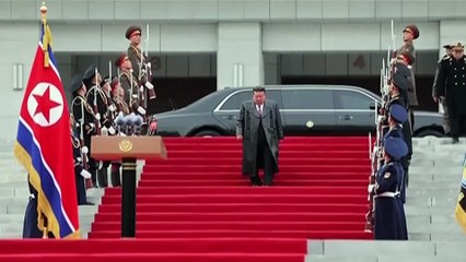 Kim Jong Un welcomes back North Korean soldiers returning from fighting for Russia