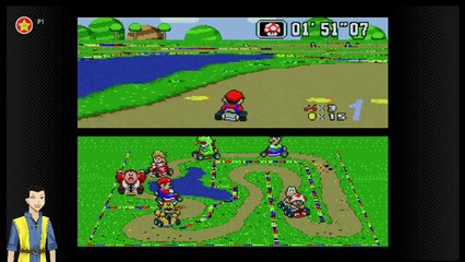 Super Mario Kart (SNES-SOs) 50cc Flower cup!