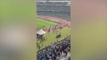 Asaltan el estadio que visitó Messi en India tras escasos minutos de visita: las imágenes infunden miedo
