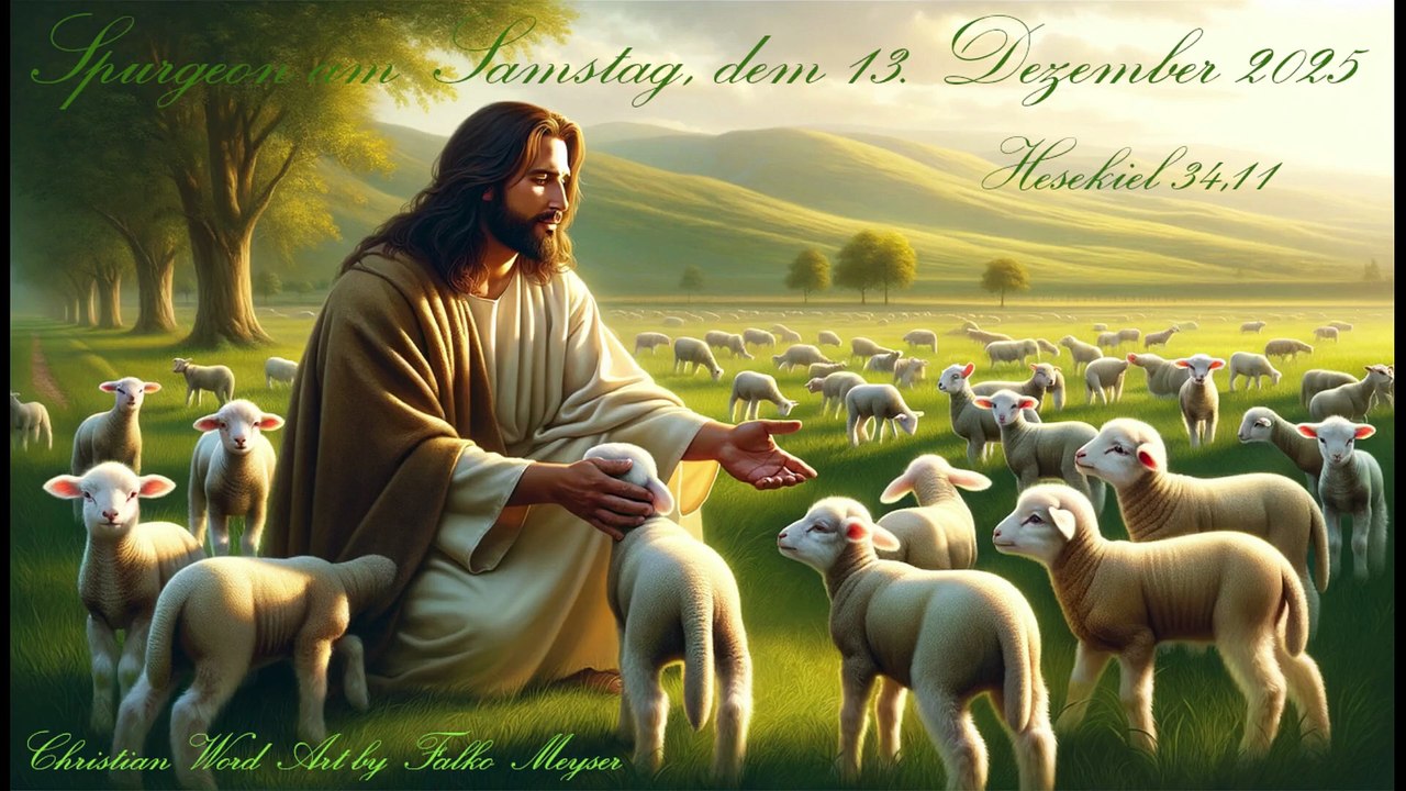Spurgeon am Samstag, dem 13. Dezember 2025, zu Hesekiel 34,11