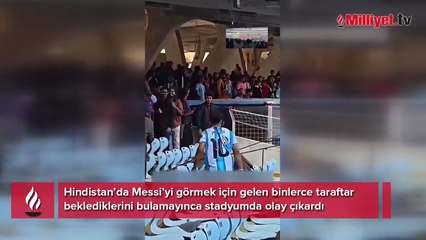 Messi sevgisi kaosa dönüştü! Tribünler karıştı, sandalyeler havada uçtu: 'Büyük hayal kırıklığı'