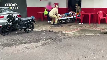 Jovem fica ferido ao sofrer queda de moto na região central de Cascavel