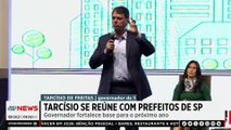 Tarcísio se reúne com prefeitos em SP mirando reeleição em 2026